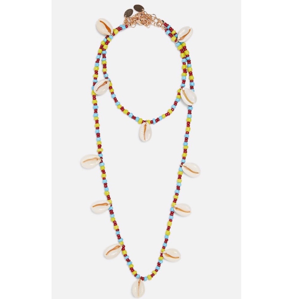 Shell Necklace and Ankle Bracelet